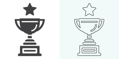 Winner trophy icon vector, symbol of victory event. trophy icon in trendy flat style. Trophy Icon. Professional, pixel perfect icons optimized for both large and small resolutions. vector