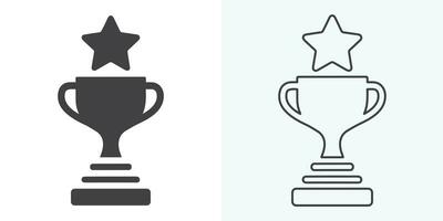 Winner trophy icon vector, symbol of victory event. trophy icon in trendy flat style. Trophy Icon. Professional, pixel perfect icons optimized for both large and small resolutions. vector