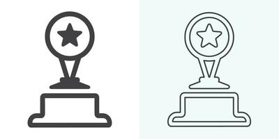 Winner trophy icon vector, symbol of victory event. trophy icon in trendy flat style. Trophy Icon. Professional, pixel perfect icons optimized for both large and small resolutions. vector