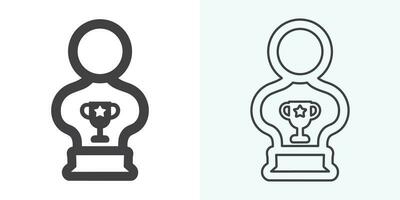 Winner trophy icon vector, symbol of victory event. trophy icon in trendy flat style. Trophy Icon. Professional, pixel perfect icons optimized for both large and small resolutions. vector