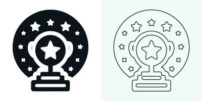Winner trophy icon vector, symbol of victory event. trophy icon in trendy flat style. Trophy Icon. Professional, pixel perfect icons optimized for both large and small resolutions. vector
