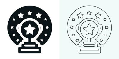 Winner trophy icon vector, symbol of victory event. trophy icon in trendy flat style. Trophy Icon. Professional, pixel perfect icons optimized for both large and small resolutions. vector