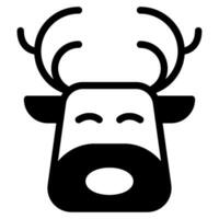 Reindeer Illustration Icons for web, app, infographic, etc vector