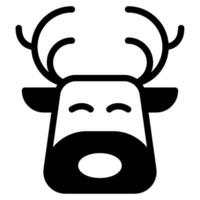 Reindeer Illustration Icons for web, app, infographic, etc vector