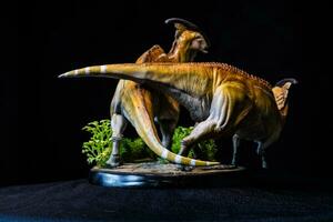 Parasaurolophus Dinosaur in the dark photo