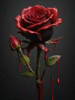 ai generado gratis celebrar amor contento San Valentín día con maravilloso Rosa flores, generativo ai foto