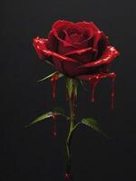 AI generated Free Celebrate Love Happy Valentine's Day with Stunning Rose Flowers, Generative Ai photo