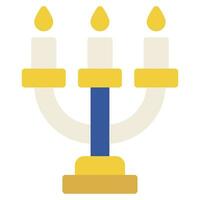 Menorah ilustración íconos para web, aplicación, infografía, etc vector