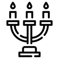 Menorah ilustración íconos para web, aplicación, infografía, etc vector