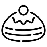 sufganiyah ilustración íconos para web, aplicación, infografía, etc vector