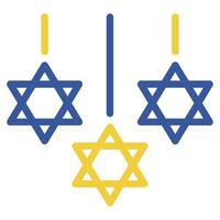 Hanukkah Decor Illustration Icons For web, app, infographic, etc vector