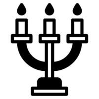 Menorah ilustración íconos para web, aplicación, infografía, etc vector