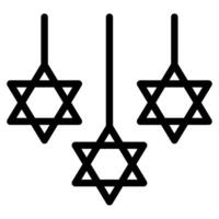 Hanukkah Decor Illustration Icons For web, app, infographic, etc vector