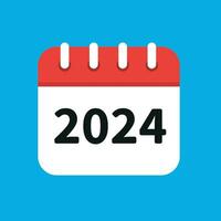 Calendar 2024 Icon Clipart Vector Illustration