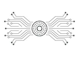 Circuit illustration design vector