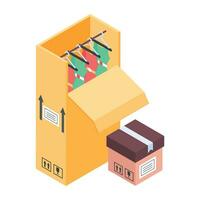 An editable isometric icon of loyalty program vector