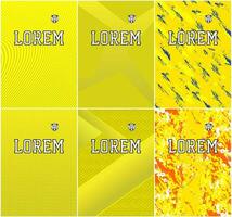 yellow abstract pattern background sublimation jersey vector