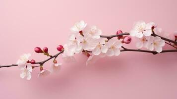 AI generated Cherry Blossom Branch photo