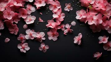 AI generated Cherry Blossom Petals photo