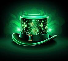 AI generated st patricks hat free wallpaper photo