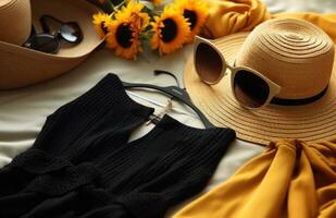 AI generated summer wardrobe essentials, photo