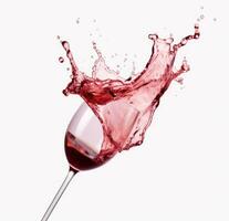 AI generated red wine pouring water, photo