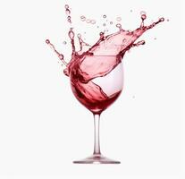AI generated red wine pouring water, photo