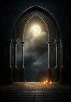 AI generated a window to the moon and heaven, photo
