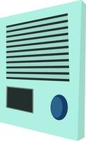 Ventilator control, illustration, vector on white background