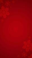 Simple And Minimalist Dark Red Looping Animation Blank Vertical Video Background With Snowflakes Decoration