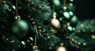 AI generated a close up of artificial christmas tree glwt, photo