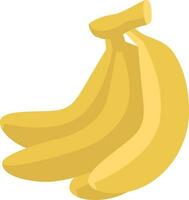 Bananas, illustration, vector on white background