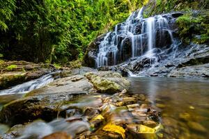 Namtok Salatdai waterfall small size waterfall ,Nakhon Nayok,Thailand photo