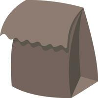 Paper bag, illustration, vector on white background