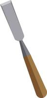 Chisel tool, illustration, vector on white background