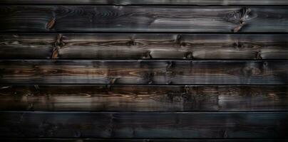 AI generated close up wooden planks of wood in black photo