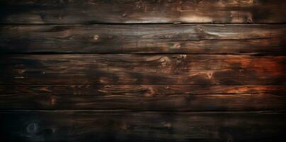 AI generated old brown wood texture photo