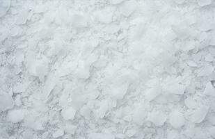 AI generated a close up photo of white snow texture