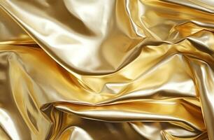 AI generated Gold foil background photo