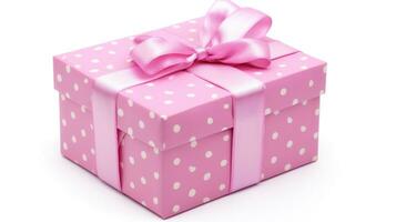 AI generated beautiful gift box isolated photo