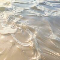 AI generated water surface over a sandy beach photo