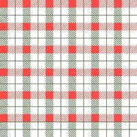 Christmas pattern seamless plaid repeating vector with red green and white color design for print, gift wrap, textiles, christmas tartan backgrounds. Illustration vector 10 eps.