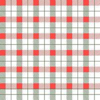 Christmas pattern seamless plaid repeating vector with red green and white color design for print, gift wrap, textiles, christmas tartan backgrounds. Illustration vector 10 eps.