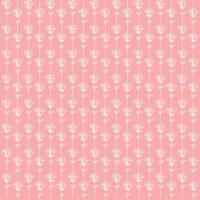 rose line art pattern on peach pink background vector