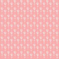 rose line art pattern on peach pink background vector