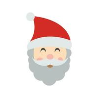 Christmas Santa Claus Hats With Shadow Set vector