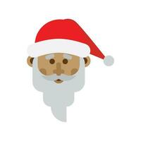 Christmas Santa Claus Hats With Shadow Set vector