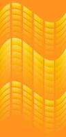 Yellow, orange bright gradient wave background template. Vector illustration