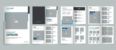catalogue template design, A4 product catalog vector