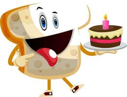 Sweet Toast illustration vector on white background